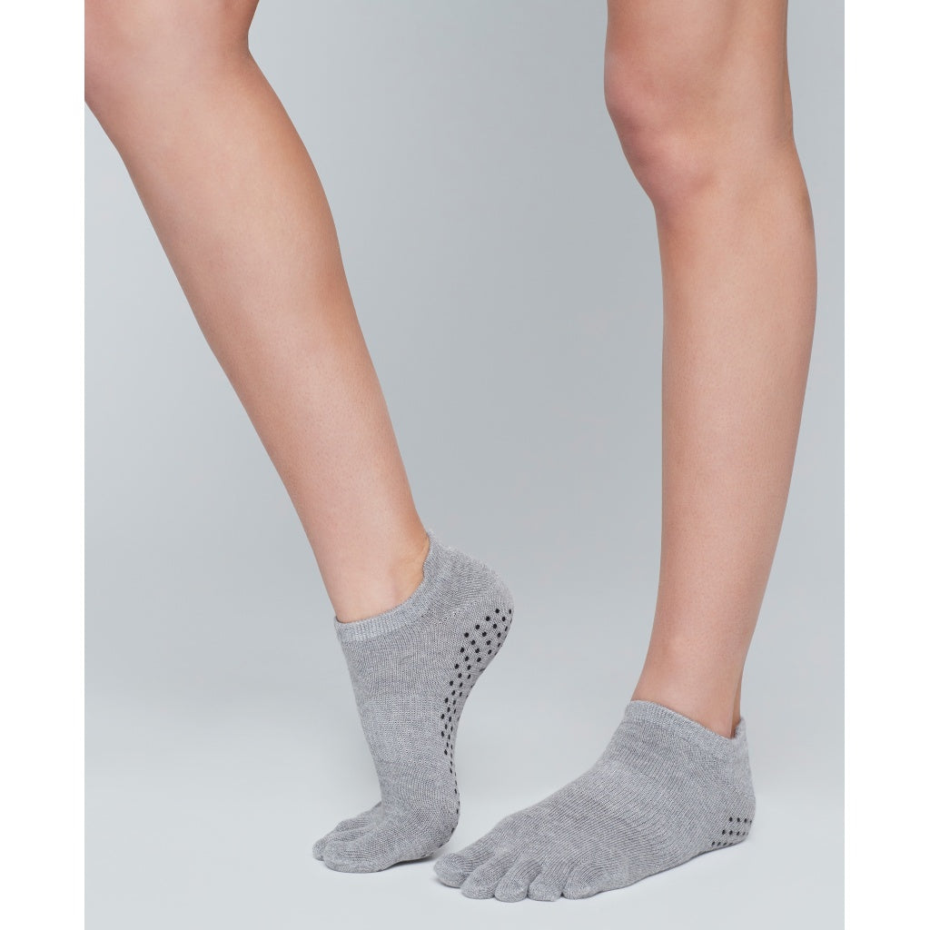 Moonchild Grip Socks - Low Rise - Heather Grey