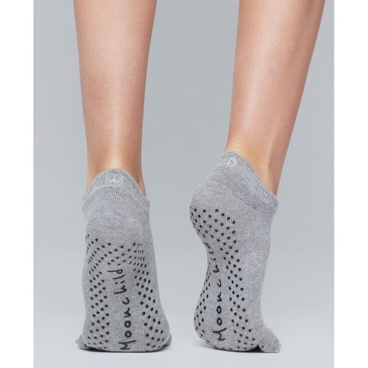 Moonchild Grip Socks - Low Rise - Heather Grey